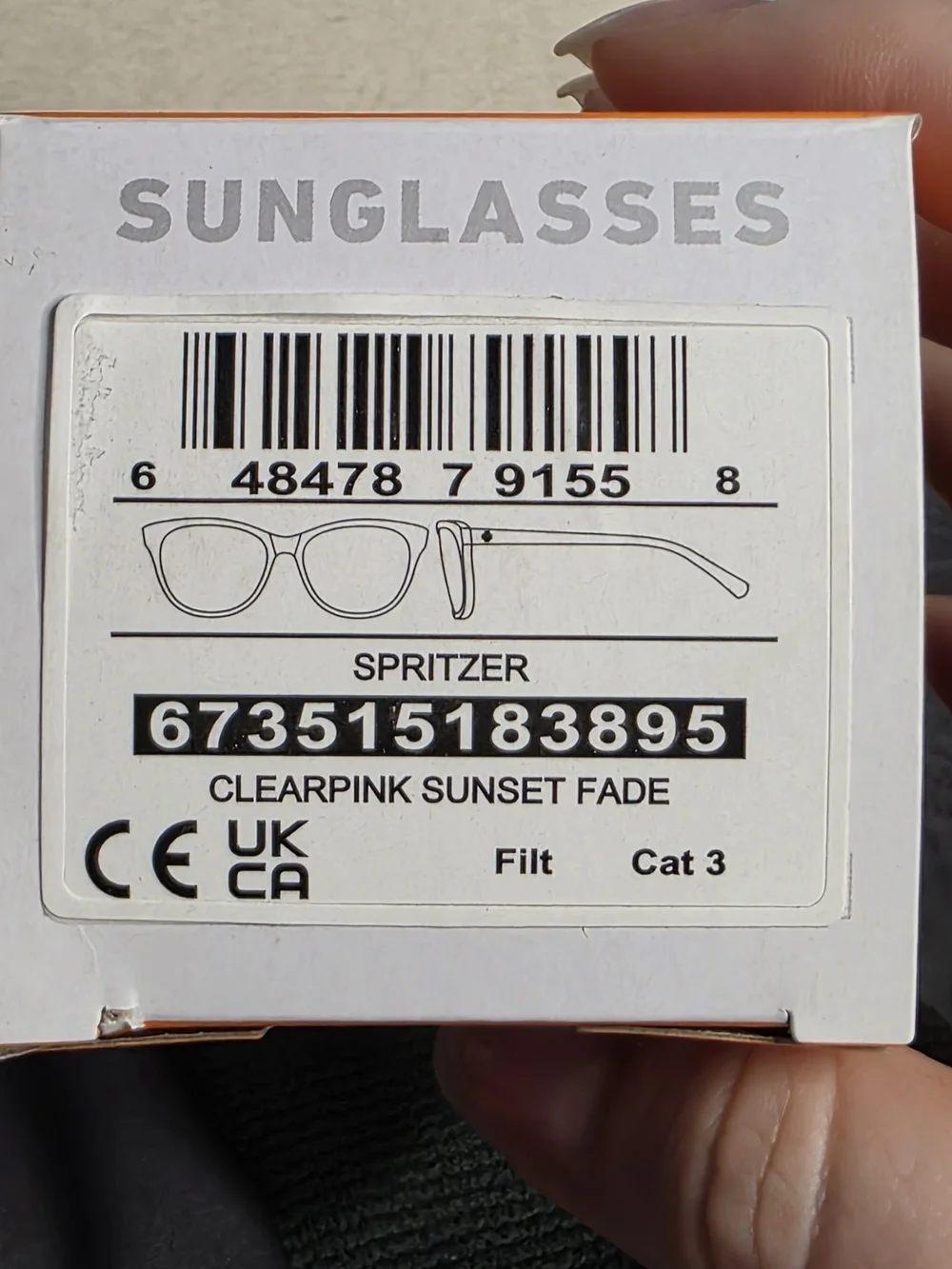 SPY+ Spritzer Clear Pink Sunset Fade Sunglasses – NWT Cloth Bag